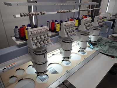 株式会社SSSの4頭バルダン刺繍機