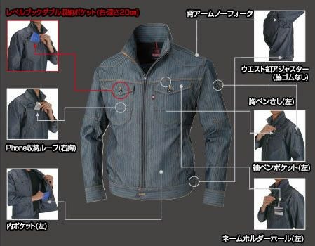 1501 ジャケット（ユニセックス） BURTLE バートル 秋冬作業服 作業着SS～5L 綿70％・ポリエステル30％ 日本製ソフトツイル・ヘリンボーン