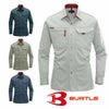 8015 長袖シャツ BURTLE バートル 秋冬作業服 作業着S～5L 綿100％ 日本製高密度チノクロス