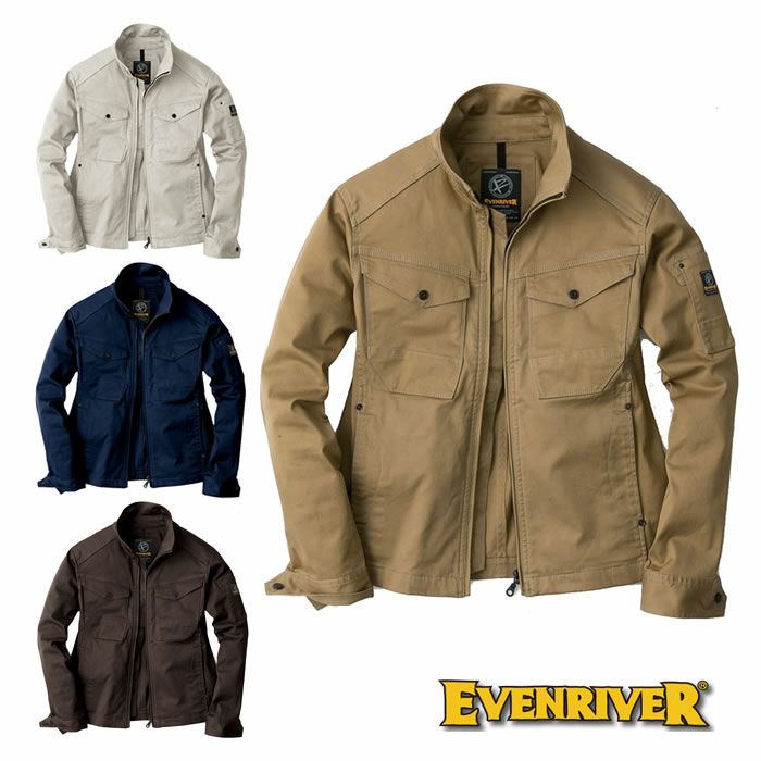 廃番商品・在庫限り】ERX207 ストレッチブルゾン EVENRIVER イーブン