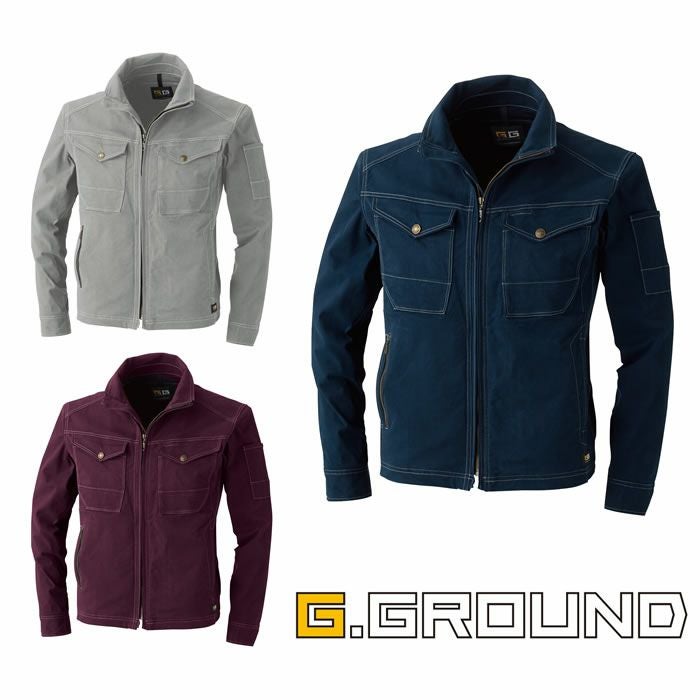 5443 長袖ブルゾン 桑和 SOWA 秋冬作業服 作業着 S～6L 綿98％・ポリウレタン2％