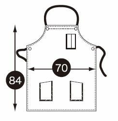  47223 デニムエプロン（ロープ） kurodaruma クロダルマ エプロン フリー 綿100％