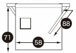 47226 デニム前掛 kurodaruma クロダルマ エプロン フリー 綿100％