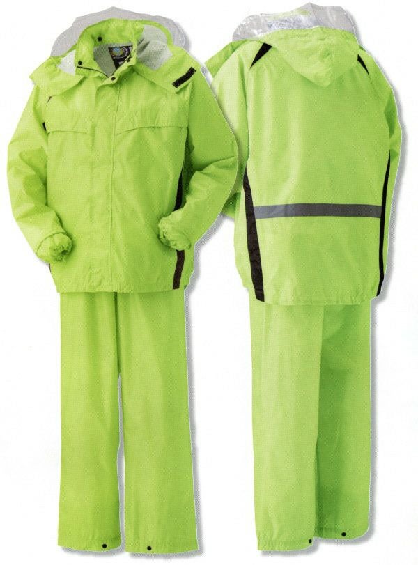 47403 レインコート・パンツ kurodaruma クロダルマ 作業服 作業着 S～5L ポリエステル100％ PVC樹脂コーティング