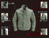 6061 長袖ブルゾン BURTLE バートル 春夏作業服 作業着 S～5L ポリエステル65％・綿35％ 日本製ライトチノ