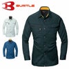 6033 長袖シャツ BURTLE バートル 春夏作業服 作業着 S～5L ポリエステル65％・綿35％ 日本製リサイクルライトチノ