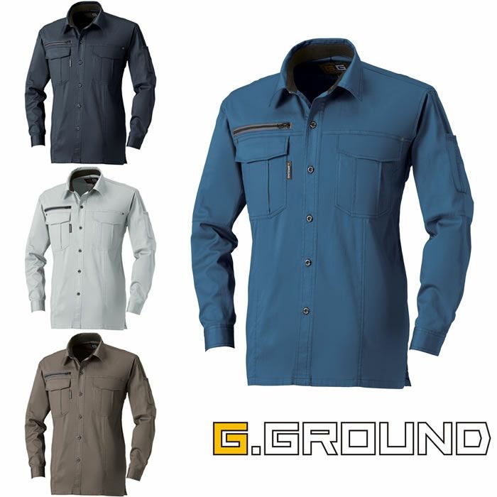 うさとの服　 長袖シャツ 165 長袖シャツ 桑和 SOWA G.GROUND 春夏作業服 作業着 S～6L 綿98
