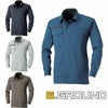 165 長袖シャツ 桑和 SOWA G.GROUND 春夏作業服 作業着 S～6L 綿98％・ポリウレタン2％