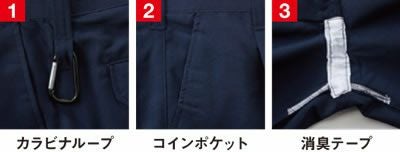 118 ワンタックカーゴパンツ 桑和 SOWA 春夏作業服 作業着 73～120 ポリエステル100％