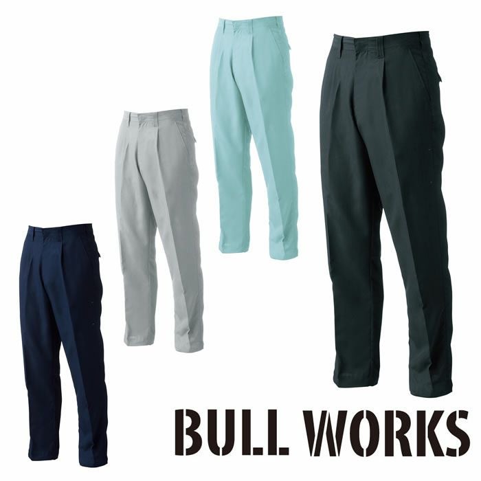 119 ワンタックスラックス 桑和 SOWA 春夏作業服 作業着 73～120 ポリエステル100％