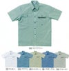 2646 半袖シャツ kurodaruma クロダルマ 春夏作業服 作業着 S～5L 綿65％・ポリエステル35％ シーティング
