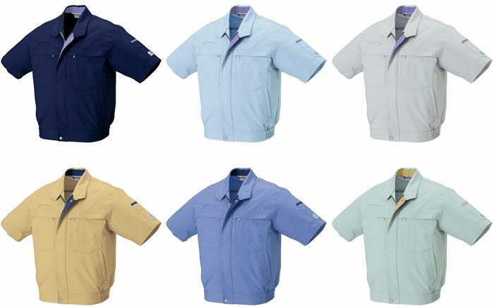 263701 半袖ジャンパー kurodaruma クロダルマ 春夏作業服 作業着 S～5L 綿65％・ポリエステル35％ シーティング