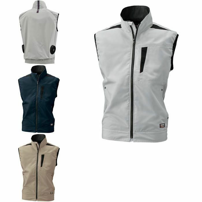 K1005(01005) ベスト DAIRIKI KansaiUniform 春夏作業服 作業着 S～5L ポリエステル74％・綿25％・複合繊維1％ 空調風神服専用