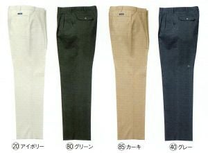 31506 スラックス（ツータック） kurodaruma クロダルマ 春夏作業服 作業着 70～120ｃｍ 綿70％・ポリエステル30％ シーティング