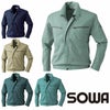 452 VA452 長袖ブルゾン 桑和 SOWA 春夏作業服 作業着 M～6L ポリエステル65％・綿35％ T/Cソフトライトツイル
