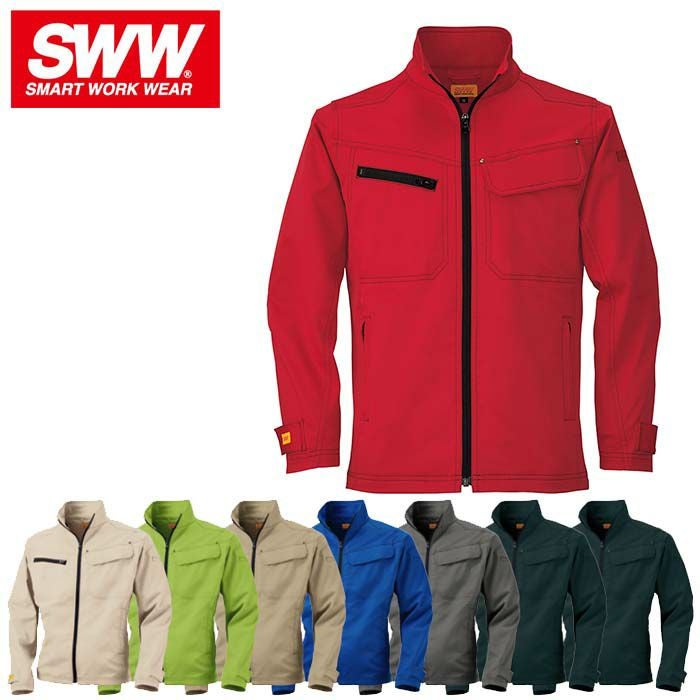 SW108 レディースフィールドジャケット ビッグボーン 秋冬作業服 作業着 S～5L ポリエステル100％