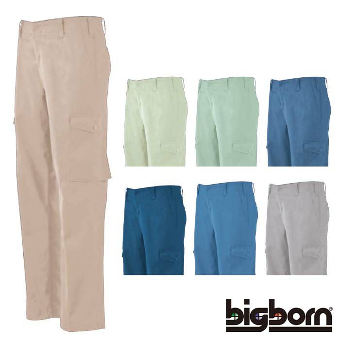 803 米式カーゴパンツ（ノータック） ビッグボーン 秋冬作業服 作業着 70-120 ポリエステル65％・綿35％ ソフトツイル