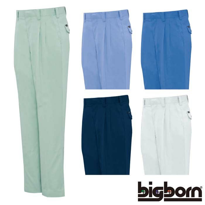 BM131 ツータックパンツ ビッグボーン 秋冬作業服 作業着 70-120 ポリエステル65％・綿35％ ソフトツイル