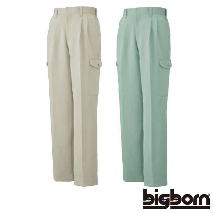 1293 ツータックカーゴパンツ ビッグボーン 秋冬作業服 作業着 70-120 ポリエステル100％ ファインツイル