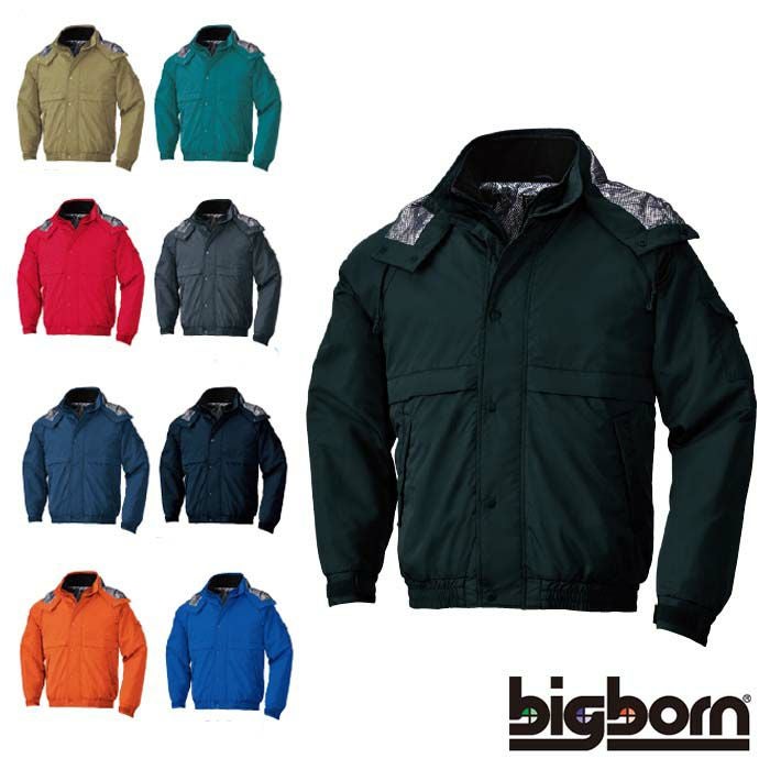 8386 ジャケット ビッグボーン 秋冬作業服 作業着 3S-12L ポリエステル100％ 裏地：メッシュ+ アルミ+ 高機能綿（40g）キルト加工 マイクロタフタ