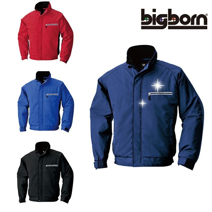 8406 軽量防寒ジャケット ビッグボーン 防寒着 軽防寒着 SS-5L ポリエステル100％ 裏地: メッシュ＋ポリエステルタフタ＋中綿