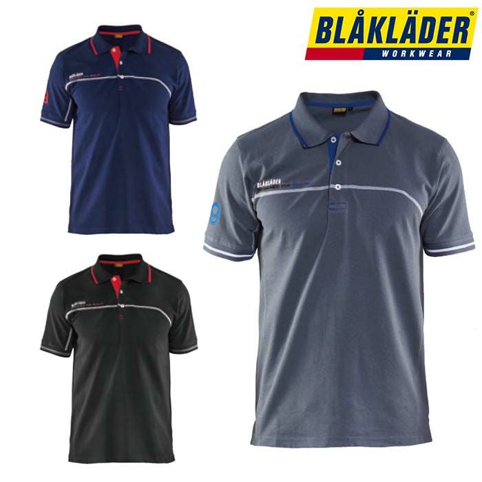 3327-1050 BRANDED POLO SHIRT ビッグボーン BLAKLADER 秋冬作業服