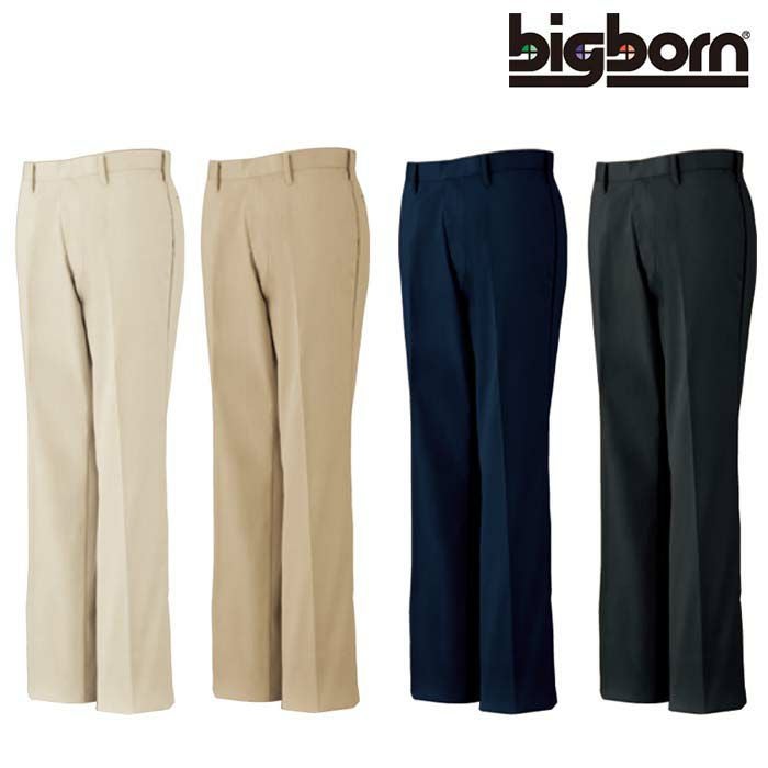331 ストレッチノータックパンツ ビッグボーン 秋冬作業服 チノパンツ 作業着 70-120 ポリエステル80％・綿20％ ソフトストレッチチノ