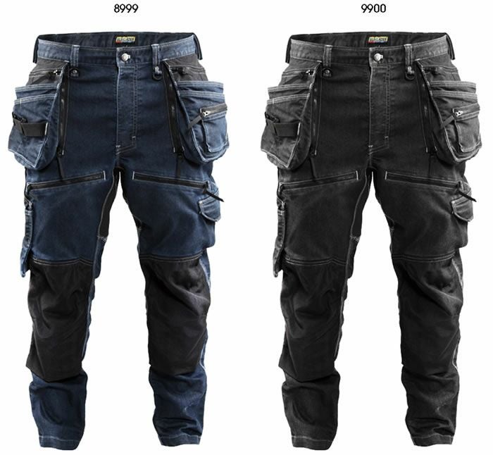 8213-1141 CRAFTSMAN TROUSERS STRETCH ビッグボーン BLAKLADER 秋冬作業服 作業着 C42-C60 綿55％・ポリエステル30％・ナイロン15％ CORDURAデニムストレッチ