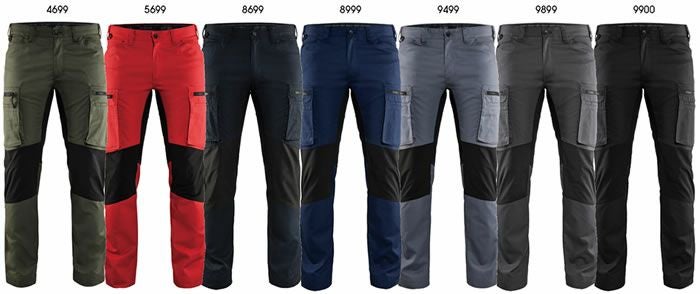 8216-1845 SERVICE TROUSERS STRETCH ビッグボーン BLAKLADER 秋冬作業服 作業着 C42-C60 ポリエステル65％・綿35％ Ｔ/Ｃポプリン