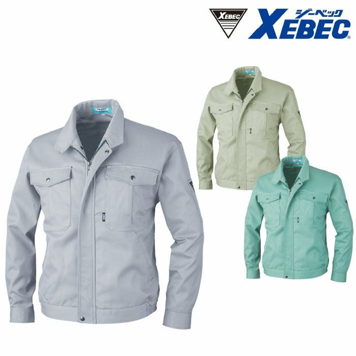 XEBEC 長袖ブルゾン9240-61-M モスグリーン 9240-61-M 1着 □▽861