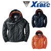 582 防水防寒ブルゾン XEBEC ジーベック 秋冬作業服 防寒着 M～5L （表）ポリエステル100％　（裏）ポリエステル100％　（中綿）ポリエステル100％ タフタ・アルミ箔プリント