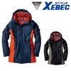 601 防水防寒コート XEBEC ジーベック 秋冬作業服 防寒着 M～5L （表）ポリエステル100％　（裏）ポリエステル100％　（中綿）ポリエステル100％ ポリエステルタフタ