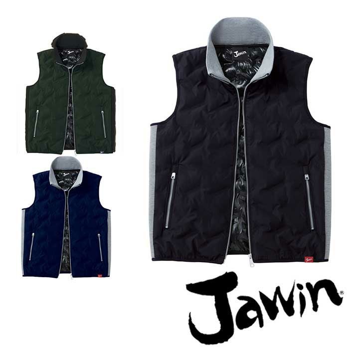 58610 防寒ベスト 自重堂 JAWIN 秋冬作業服 作業着 防寒着 防寒ウェア M～4L 高密度タフタ ポリエステル100％