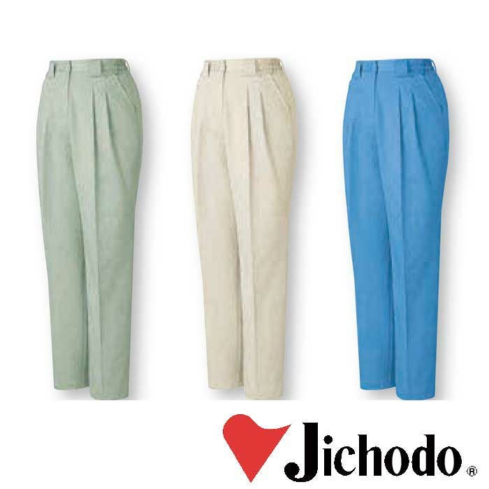 40326 エコ製品制電レディースツータックパンツ 自重堂 Jichodo 秋冬作業服 作業着