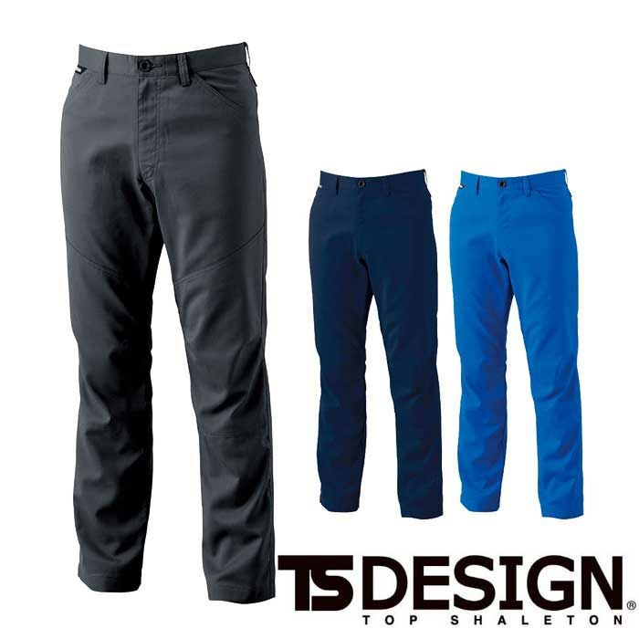 8102 AIR ACTIVE メンズパンツ TSDESIGN 藤和 作業服 春夏 スラックス 作業着 S～6L ポリエステル90％・綿10％ ストレッチエアーリップ(導電繊維混入）