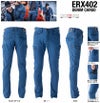 ERX402 エクストリームストレッチデニムカーゴ EVENRIVER イーブンリバー 春夏作業服 作業着 73～115cm 綿62％・ナイロン36％・ポリウレタン2％ ストレッチデニム