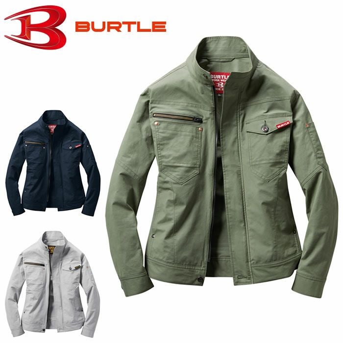 591 ジャケット（ユニセックス） BURTLE バートル 春夏作業服 作業着 SS～5L 綿65％・ナイロン30％・ポリウレタン5％ COOLリップストレッチ