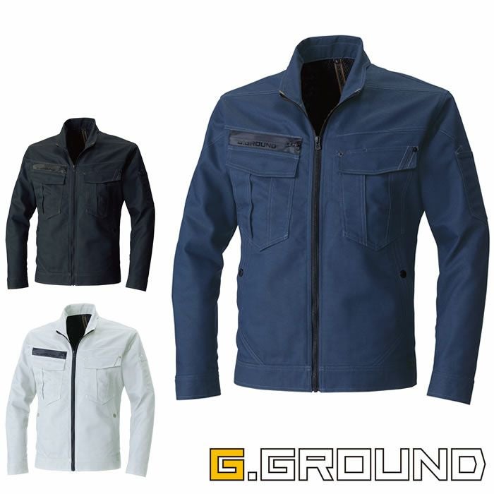 1022-00 長袖ブルゾン 桑和 SOWA G.GROUND 秋冬作業服 作業着 S～4L 綿60％・ポリエステル40％ ロイヤルオックス