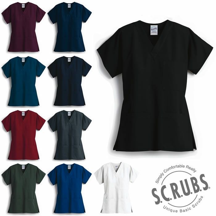 Z1004 男女兼用スクラブ UNISEX3ポケットトップ SCRUBS スクラブズ