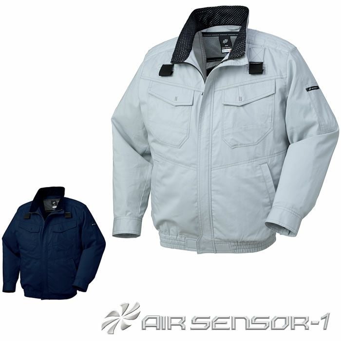 258671 ハーネス対応防炎長袖ジャンパー kurodaruma クロダルマ 春夏作業服 作業着 S～7L 綿55％・アクリル系45％ サマーツイル AIRSENSOR-1専用