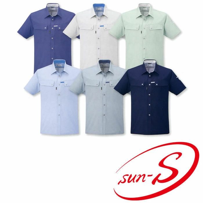 WA10457 半袖シャツ SUN-S サンエス 春夏作業服 作業着 SS～6L