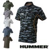 115425 HUMMER 半袖ジップ 春夏 M～5L ポリエステル100%