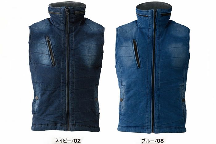 28000 防寒デニムストレッチベスト ATACKBASE アタックベース