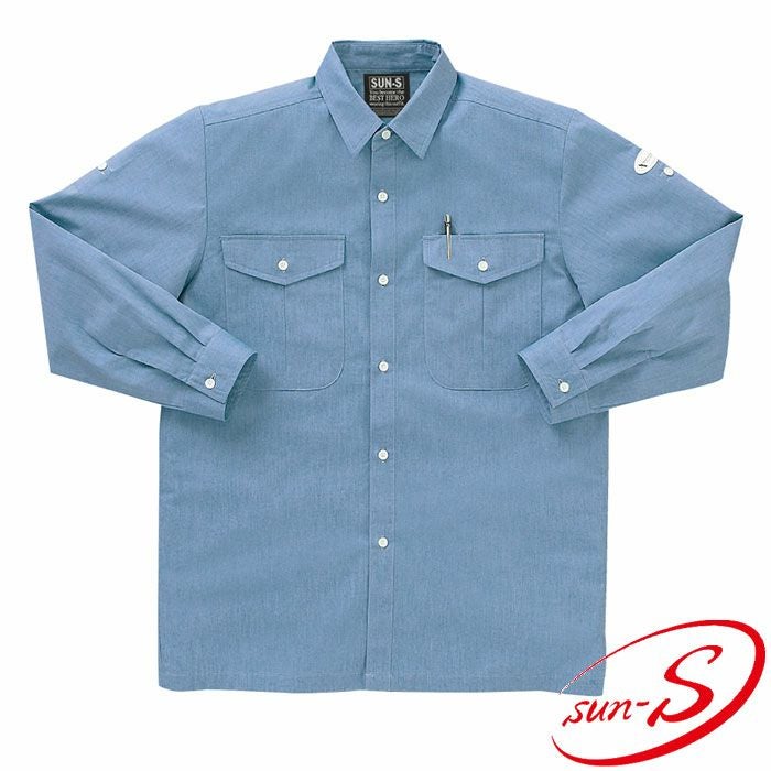 SEA 長袖　ポロシャツ SA10111 長袖ポロシャツ SUN-S サンエス 秋冬作業服 【メーカー