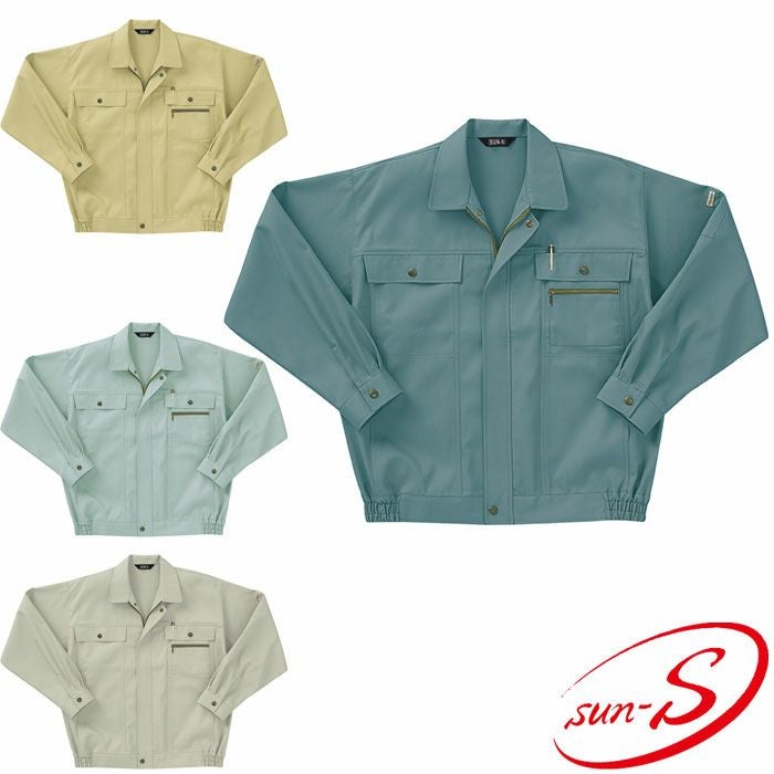 WA2510 長袖ブルゾン SUN-S サンエス 秋冬 作業服 作業着 SS～5L 綿70