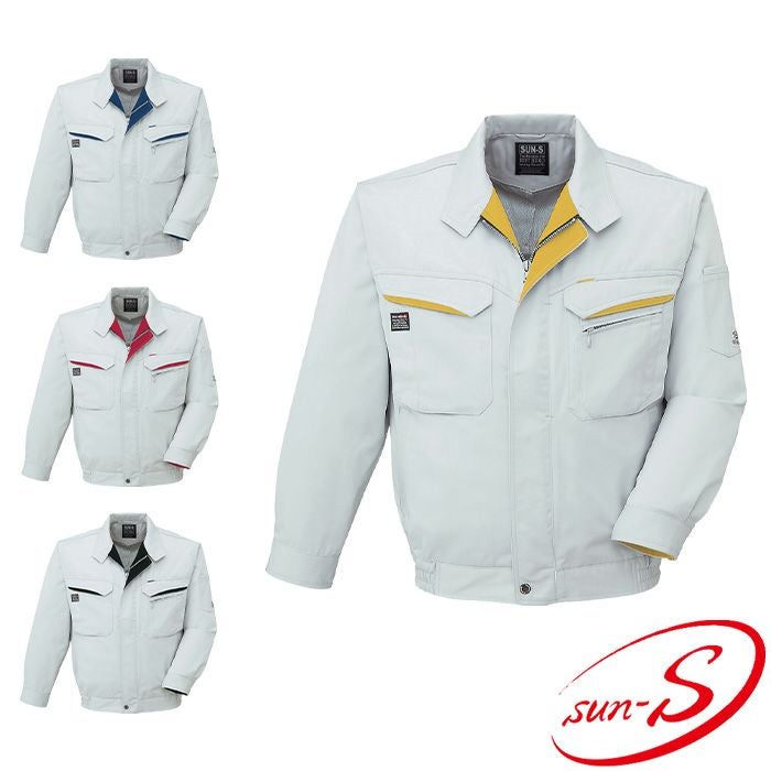 WA20471B 長袖ワンポイントブルゾン（受注生産品） SUN-S サンエス 