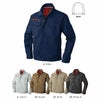 WA21221R 長袖ジャケット SUN-S サンエス 秋冬作業服 S～5L ポリエステル65％・綿35％ TCツイル