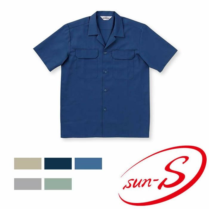 GK310 半袖シャツ SUN-S サンエス 春夏作業服 S～5L ポリエステル65
