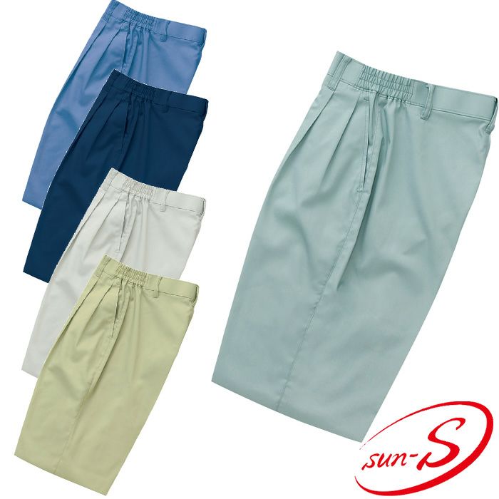 WA328 レディースツータックパンツ SUN-S サンエス 春夏作業服 S～5L