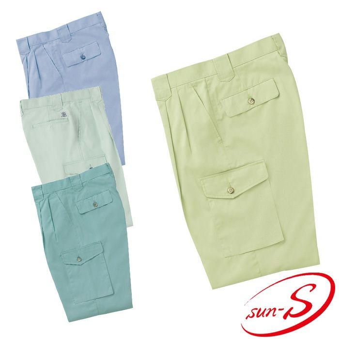 WA385 ツータックカーゴパンツ SUN-S サンエス 春夏作業服 70～120cm